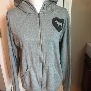 PINK VICTORIA’S SECRET HOODED SWEATSHIRT